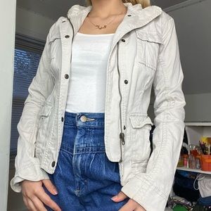 Spring beige/cream denim jacket